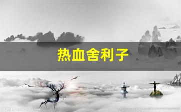 私服热血江湖：热血舍利子(有一部讲舍利子的电视剧)