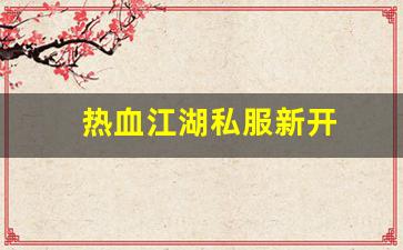 热血江湖私服新开 (4)